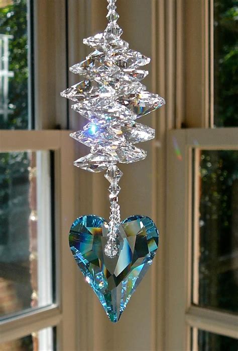 Hanging Crystals Crystal Prisms Crystal Heart Crystal Jewelry Color Crystal Swarovski