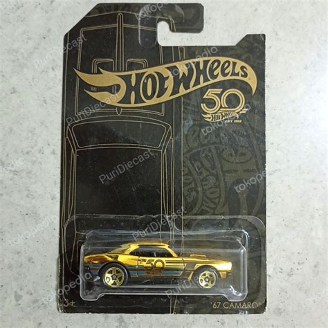 Jual MUST HAVE HOT WHEELS HOTWHEELS 67 CAMARO BLACK GOLD 50TH ANNIVERSARY EDITION TERMURAH