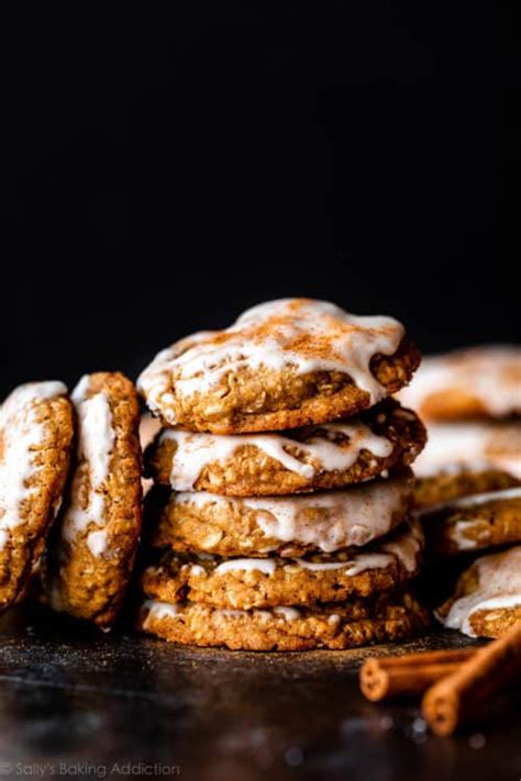 Iced Gingerbread Oatmeal Cookies Sallys Baking Addiction