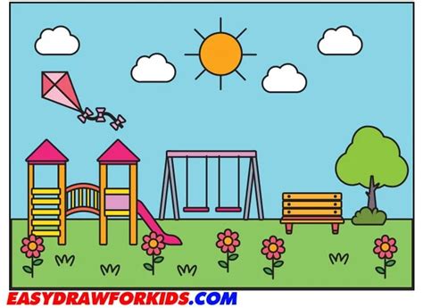 How To Draw A Park