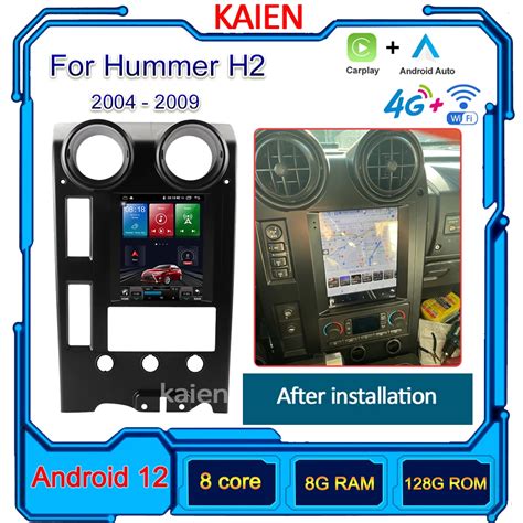 Kaien For Hummer H Car Radio Android Auto Navigation Gps