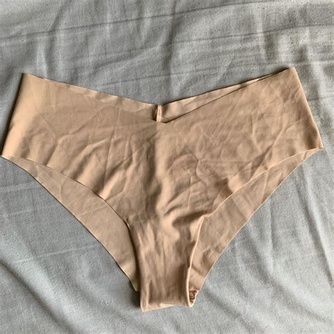 Aerie No Show Cheeky Underwear In Nude Size Small Depop