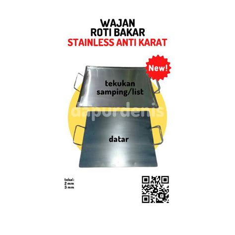 Jual Mm Stainless Wajan Roti Bakar Martabak Burger Kebab Roti