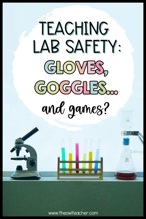 Lab Safety Goggles Poster