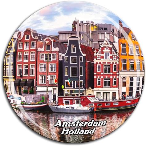 Amazon Jordaan Canal Amsterdam Netherlands Holland Fridge Magnet