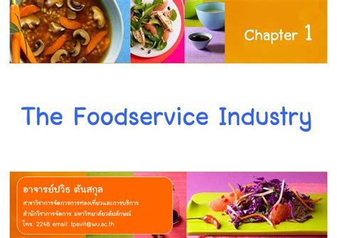 Chapter 1 - The Foodservice Industry