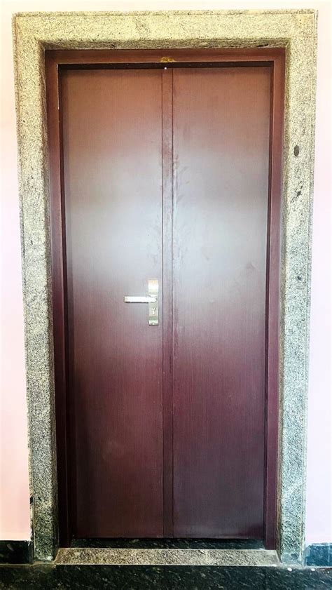 Gi Powder Coated Wood Grain Steel Doors Thickness Mm Material