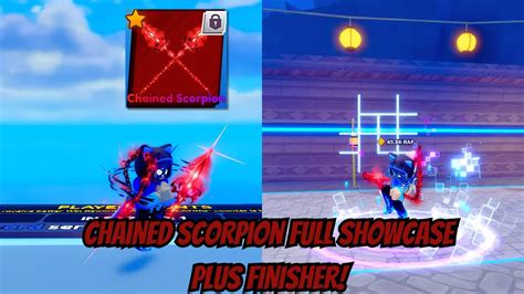 CRAZY NEW CHAINED SCORPION ROBLOX BLADE BALL SHOWCASE PLUS HAKAI