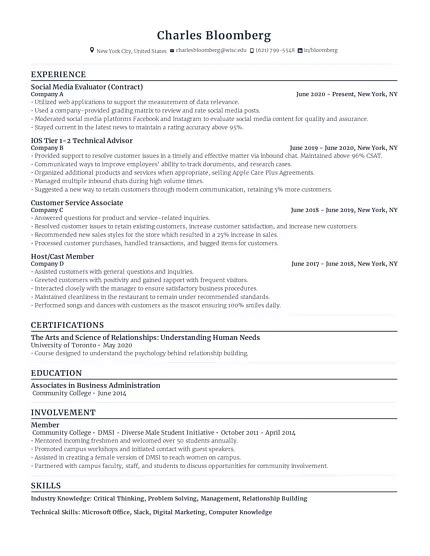 Customer Service Representative Resume Example For 2023 Rezi Ai