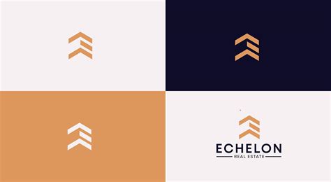 Echelon real estate branding - modern logo on Behance