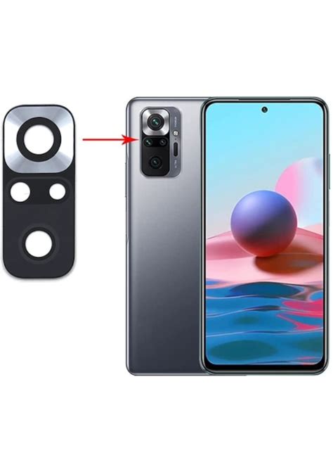 Xiaomi Uyumlu Redmi Note 10 Pro Arka Kamera Camı Çıtasız Sadece Cam