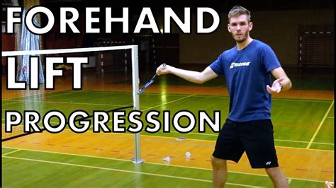 Badminton Forehand Lift Exercise Progression Youtube