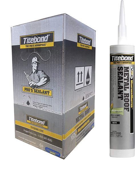 Titebond Weathermaster Metal Roof Sealant Neutral Cure Silicone