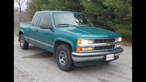 1996 Chevrolet C1500 Silverado Extended Cab Sportside 4x2p10784a Youtube