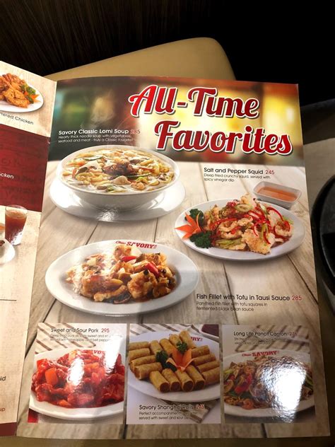 Menu At Classic Savory Restaurant Lipa