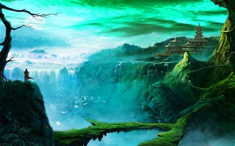 Fantasy Waterfalls Backgrounds