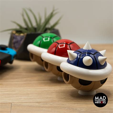 Set Of Mario Kart Shells To Upgrade Your Tv Cabinet Your Etsy