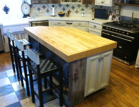 Custom Made Angled Butcher Block Island Top Butcher Block Countertops Butcher Block Island