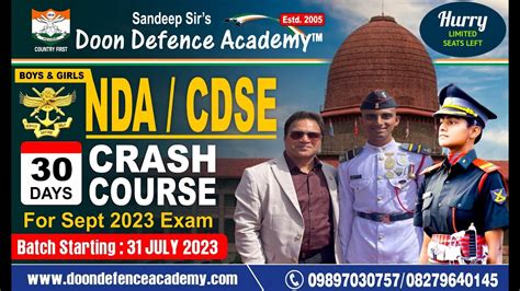 Crash Course Of Days At Sandeep Sirs Doon Defence Academy