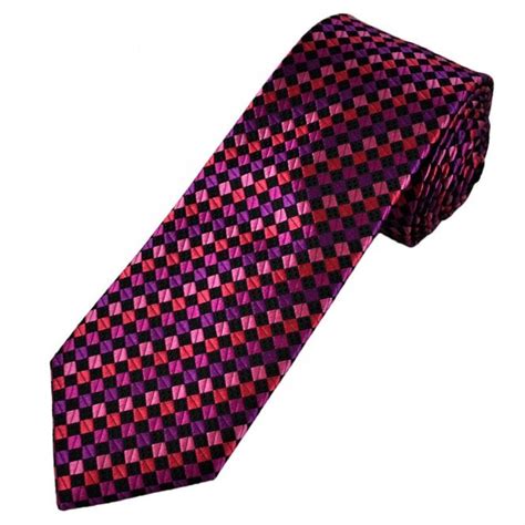 Tresanti Celeste Black Shades Of Pink Purple Diamond Pattern Men S