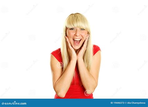 Close-up of a Woman Expresses Emotions Stock Image - Image of humor ...