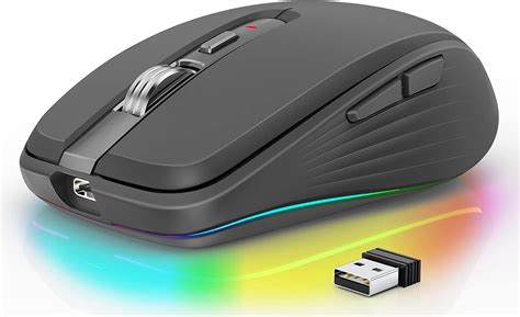 FMOUSE Ratón de la computadora inalámbrica mouse de modo dual con