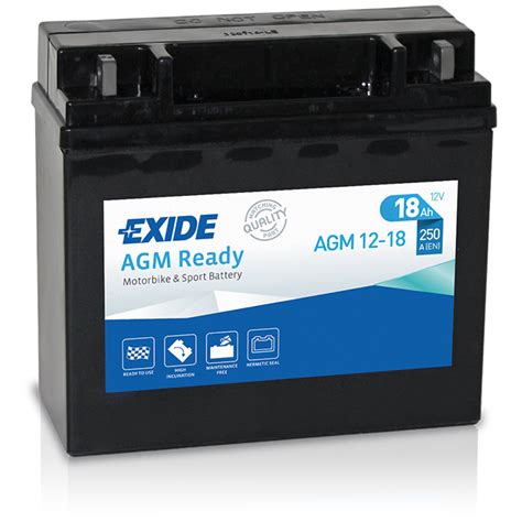 Exide AGM Ready Batterie SLI Per Moto Exide