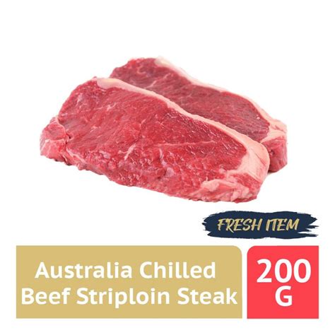 Tasty Food Affair Australia Chilled Beef Striploin Steak Ntuc Fairprice