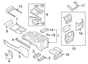 Ford JL7Z 78045E24 AAJ Panel Glove Compartment Fron 2018 2020