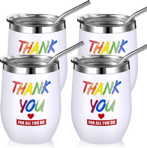 Amazon Zhehao Pcs Oz Thank You Gifts Thank You Tumbler Cups