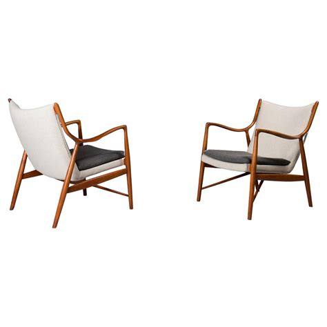 Original Finn Juhl NV45 Chair By Niels Vodder Denmark For Sale At