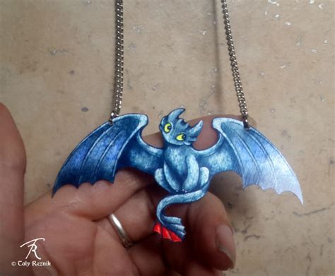 Toothless Necklace by TrollGirl on DeviantArt