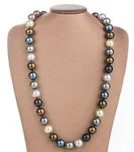 Huge Mm Genuine Multicolor Round South Sea Shell Pearl Necklace