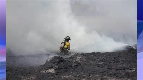 Se Registró Un Fuerte Incendio En Un Tiradero De Basura De Residuos San