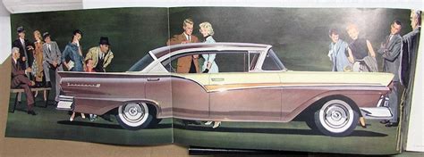 1957 Ford Fairlane & Fairlane 500 Prestige Color Sales Brochure ...