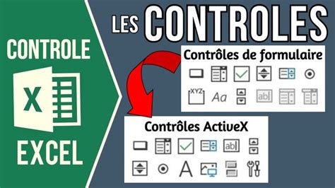 Excel Les Types De Contr Les Contr Les De Formulaire Et Contr Les