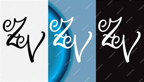 Premium Vector Initial Letter Zv Logo Design Creative Modern Symbol Icon Monogram