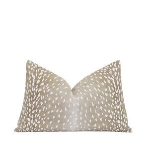 Deer Skin Print Linen Pillow Cover Ombre Pillow Cover Deer Pillow