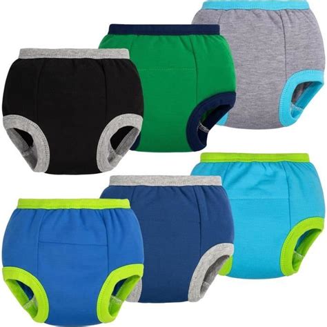 6 Packs De Culottes D Apprentissage De La Propreté En Coton Rembourrées