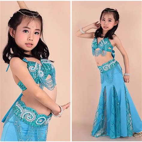 Costume De Danse Orientale Pour Filles Pi Ces Mati Re Douce