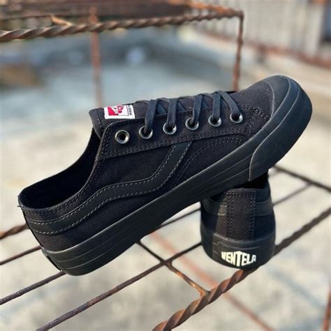 Jual Sepatu Ventela Public Low All Black Vantela Original