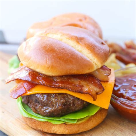 Grilled Bbq Bacon Burgers