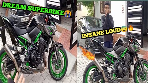 Finally Apni Dream Superbike Kawasaki Z900 Dekhne Aagye😭 Loud Exhaust