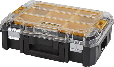 Dewalt Tstak V Organizer Stapelbare Werkzeugbox Mit Transparentem