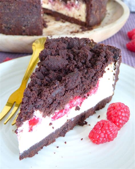 Himbeer Schokoladen Cheesecake Mit Streuseln Schoko Himbeer Torte