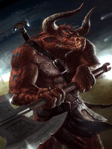 Minotaur By Cloister Fantasy Beasts Fantasy Monster Fantasy Artwork