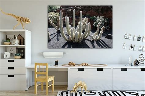 Cactus Canvas Flower Wall Art Nature Print Desert Art Floral - Etsy