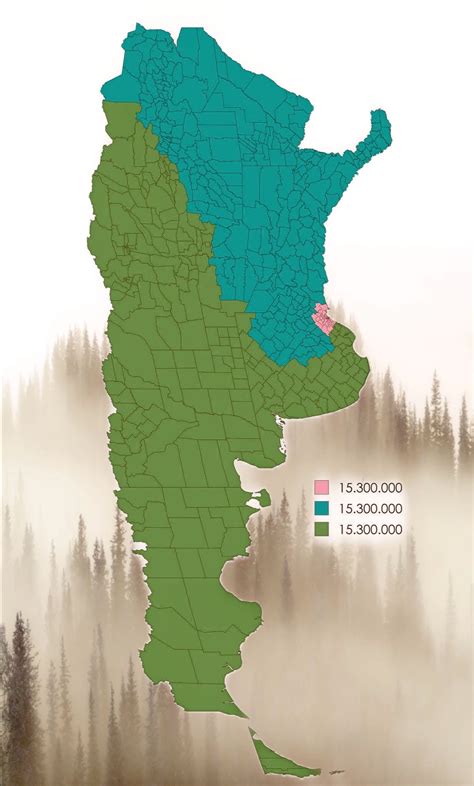 World - 🇦🇷Argentina🇦🇷 divided into three regions of equal population🙋‍♂
