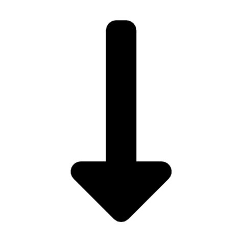 Arrow Thin Down Vector Svg Icon Svg Repo