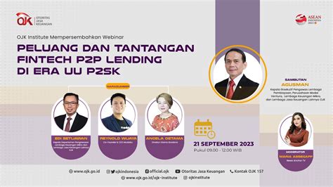 RECORDED Webinar Peluang Dan Tantangan Fintech P2P Lending Di Era UU